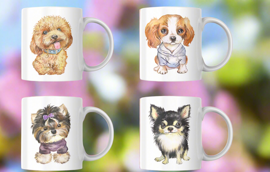 🐶🌸 Paws &amp; Petals Perfection! 🌸🐶-Mug