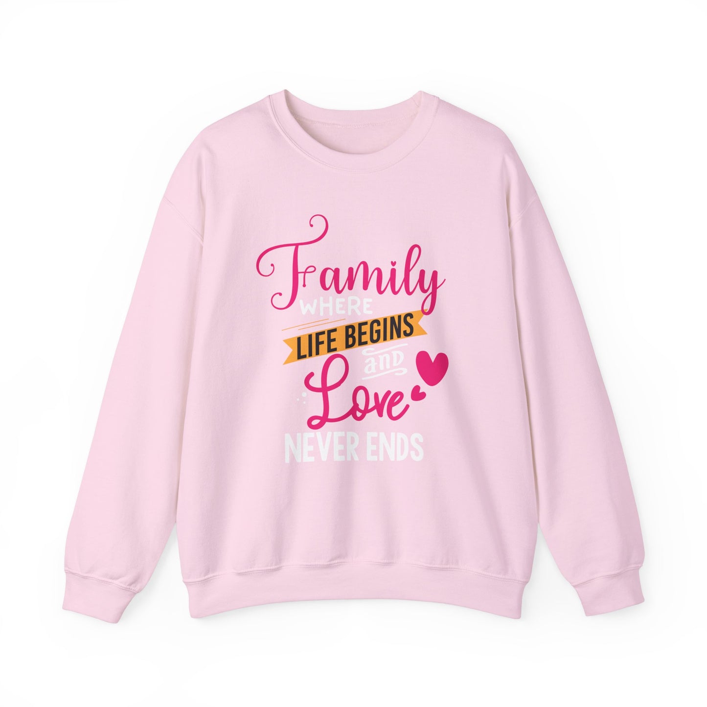 Heavy Blend™ Crewneck Sweatshirt  features family love