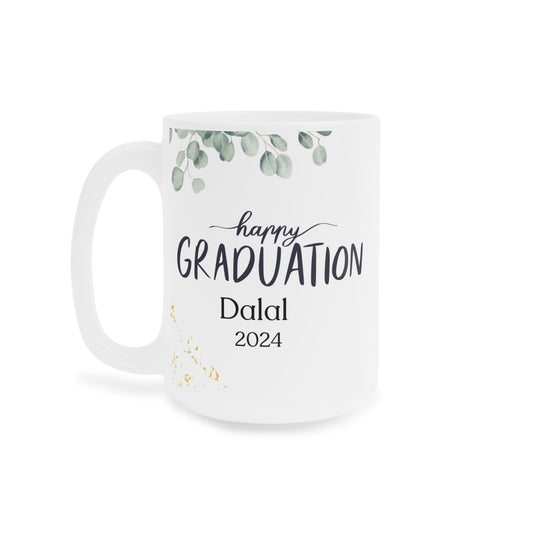 Graduation Ceramic Mug - Personalized Nature Lovers Design