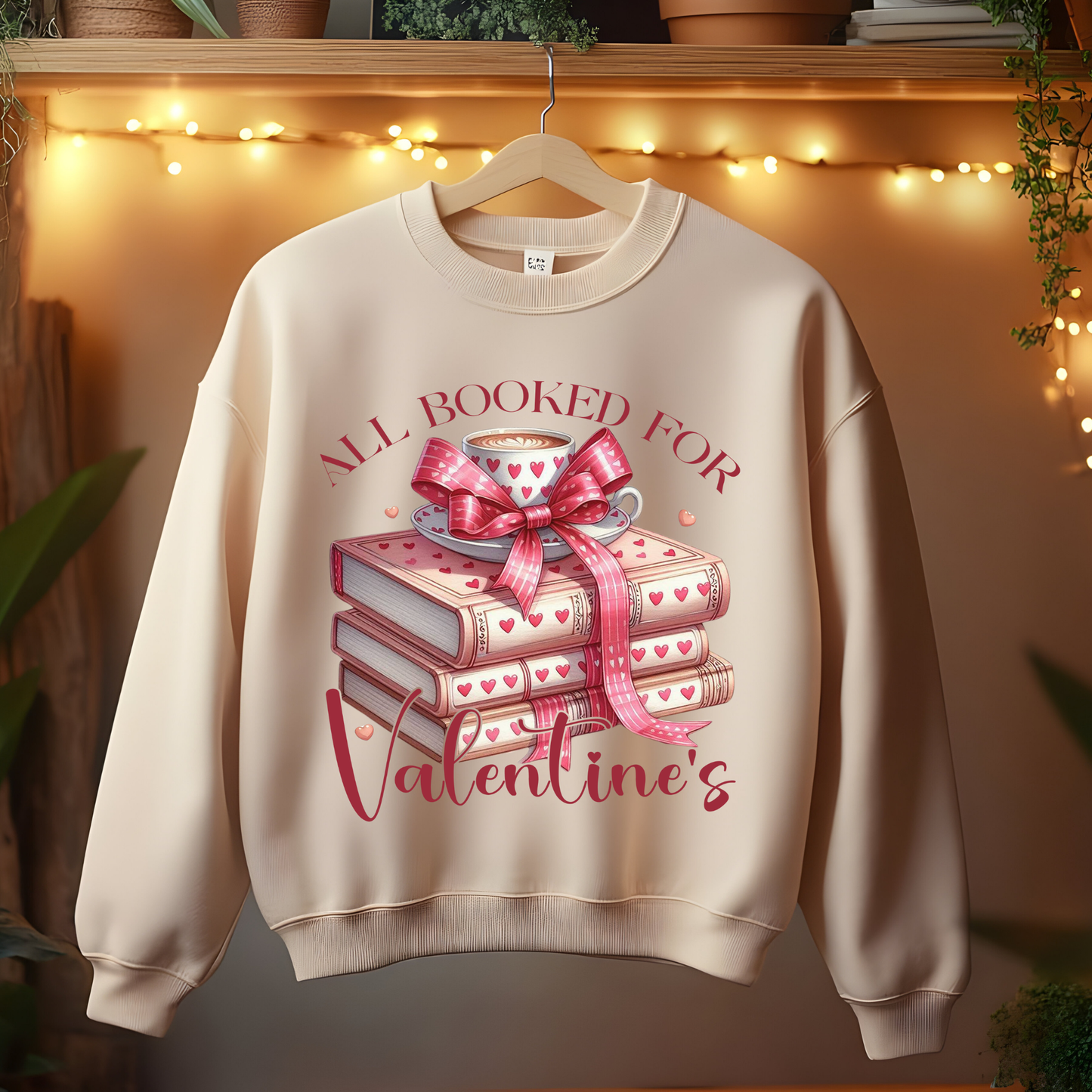 All Booked for Valentine's - Reading Lovers Sweatshirt