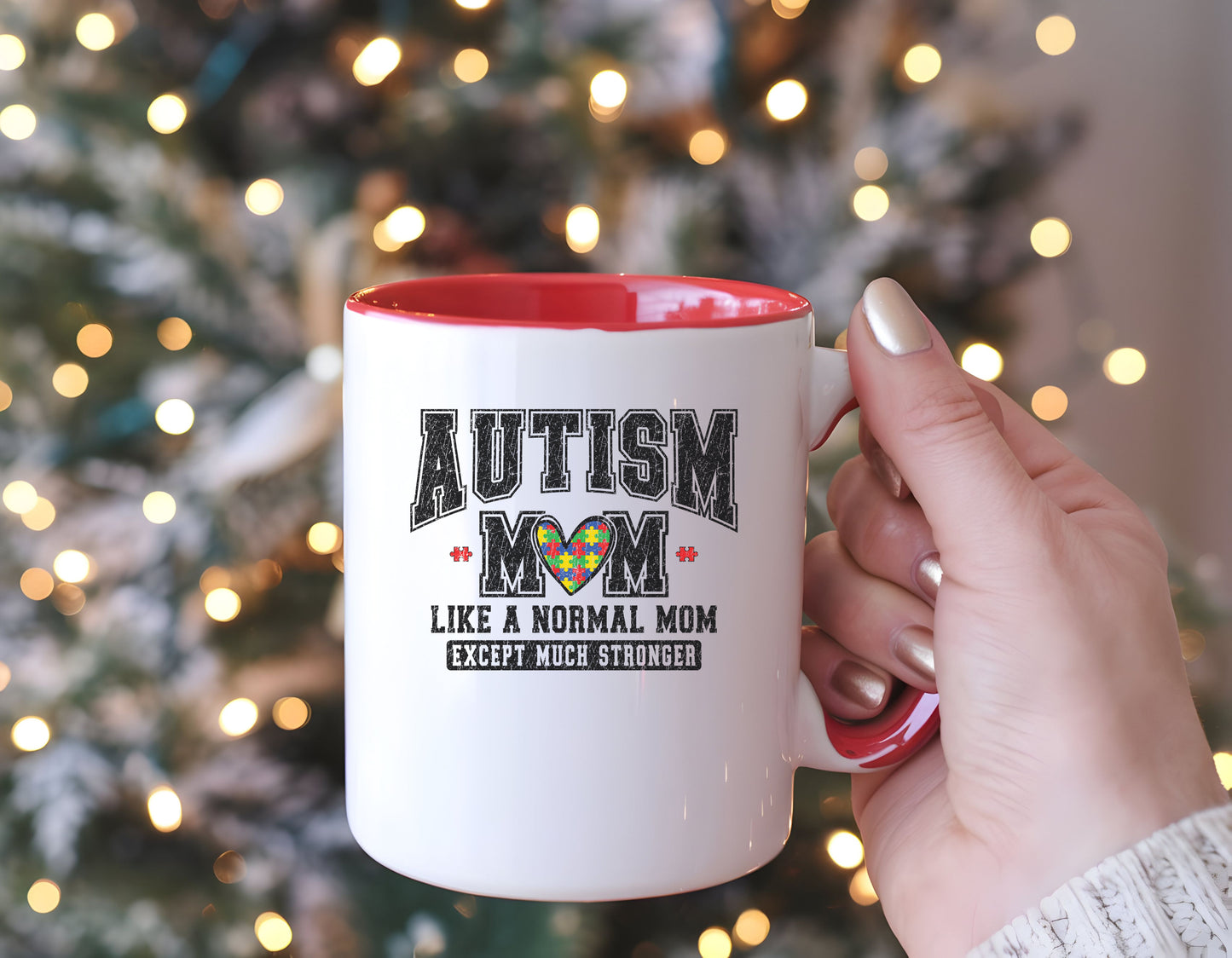 Autism Mom ceramic mug  (11, 15oz)