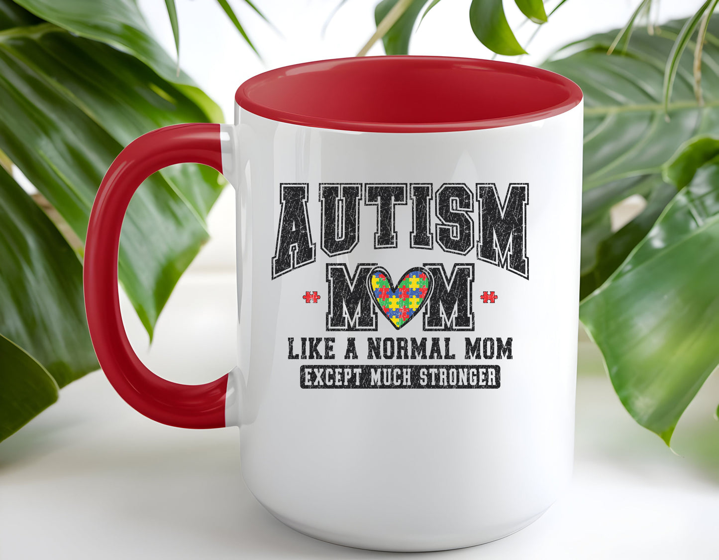 Autism Mom ceramic mug  (11, 15oz)