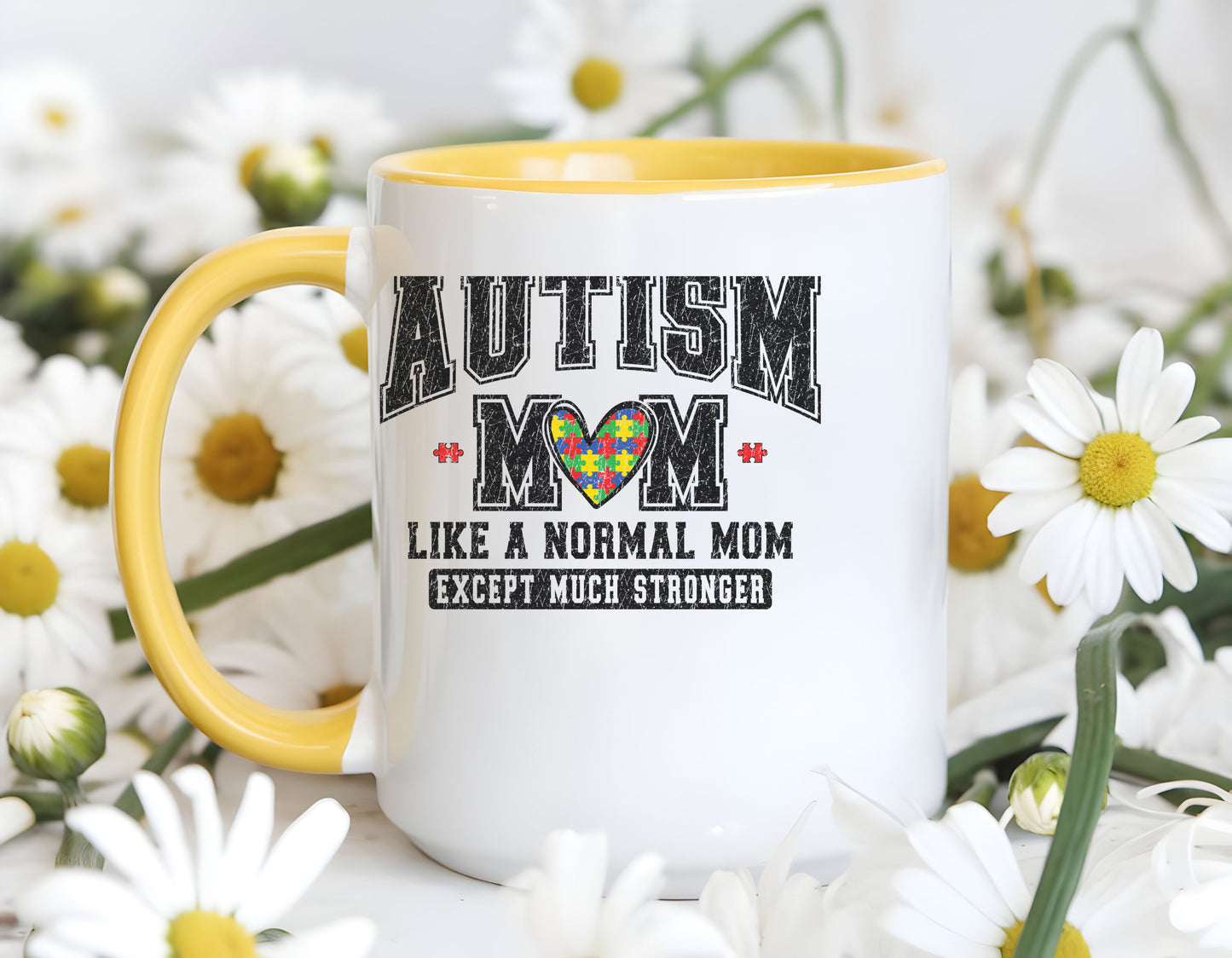 Autism Mom ceramic mug  (11, 15oz)