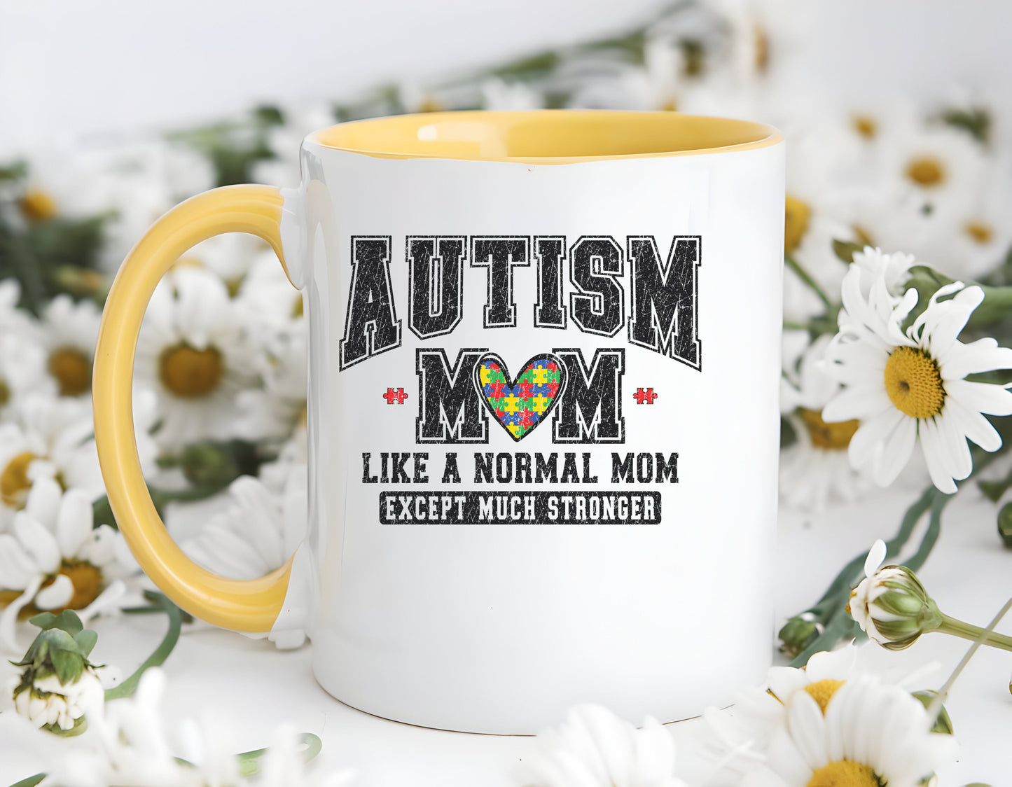 Autism Mom ceramic mug  (11, 15oz)