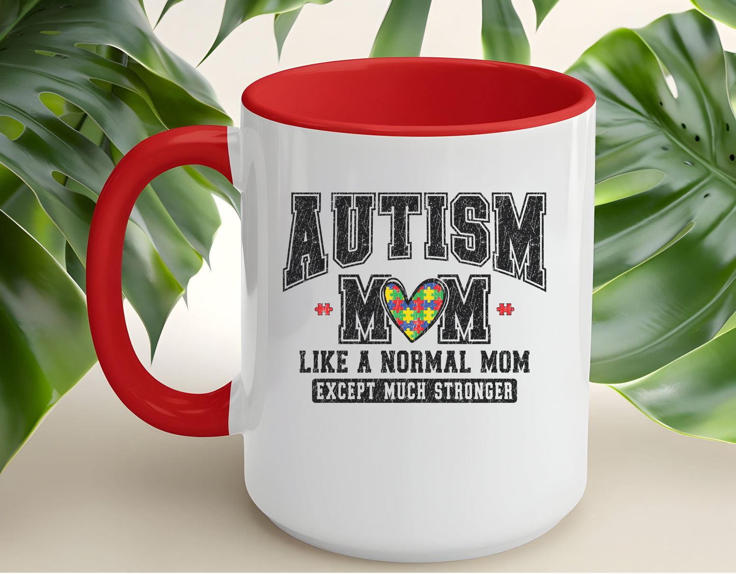 Autism Mom ceramic mug  (11, 15oz)