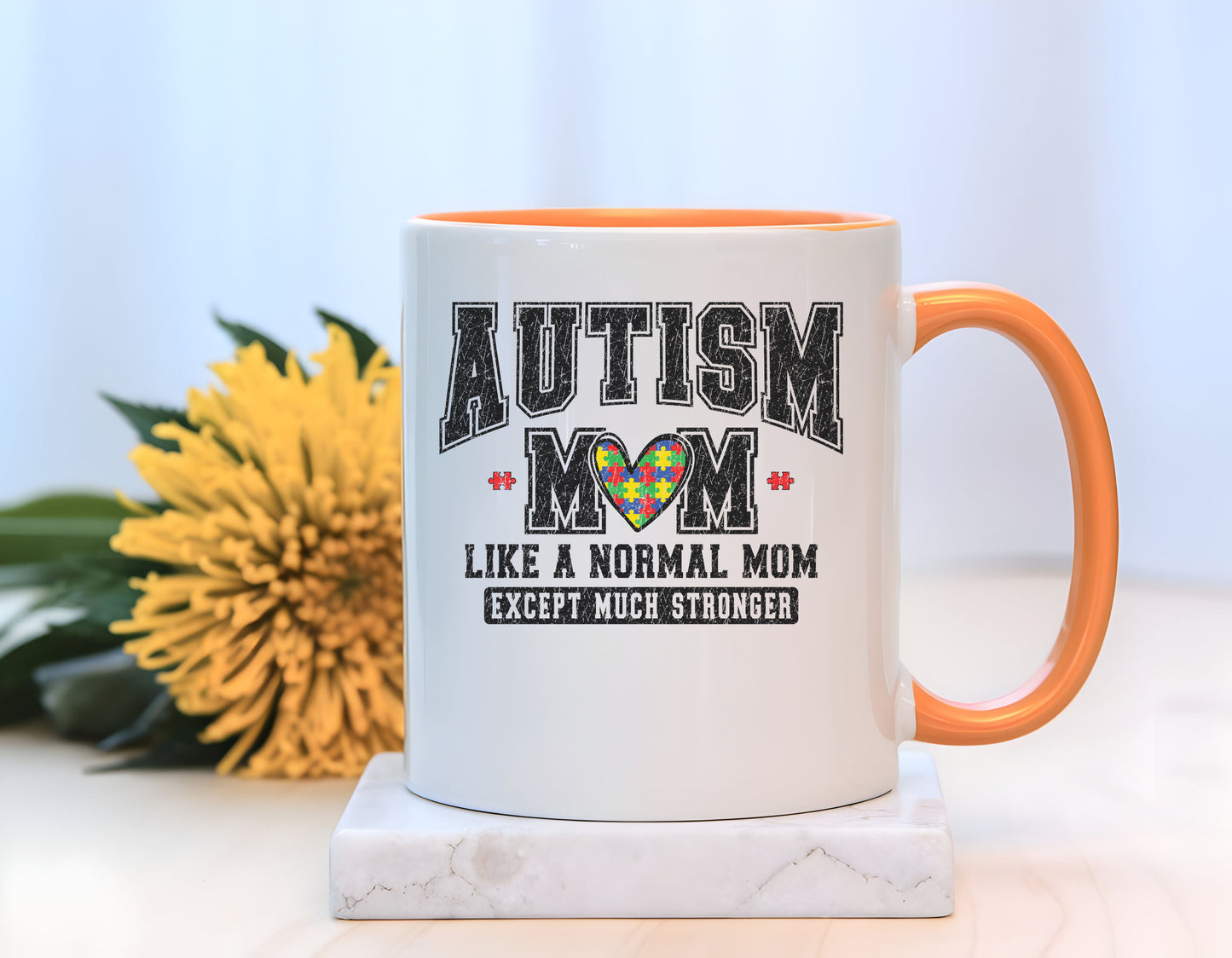 Autism Mom ceramic mug  (11, 15oz)