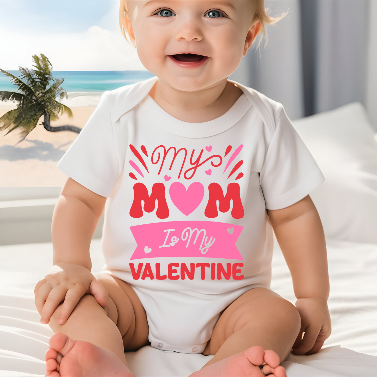 "My Mom is My Valentine" - Kids' T-shirt / Onesie