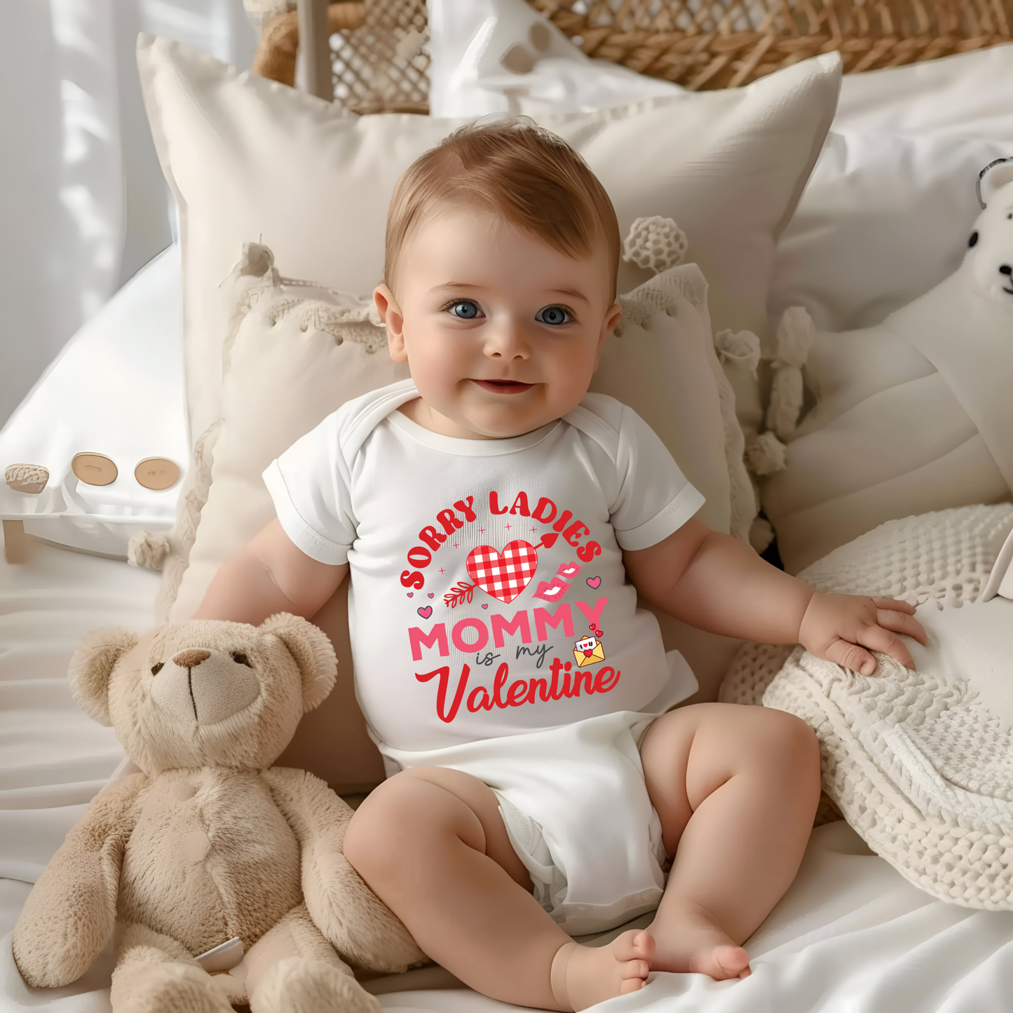 "Sorry Ladies, Mommy is My Valentine" Kids Sweatshirt / Tshirt / Oensie