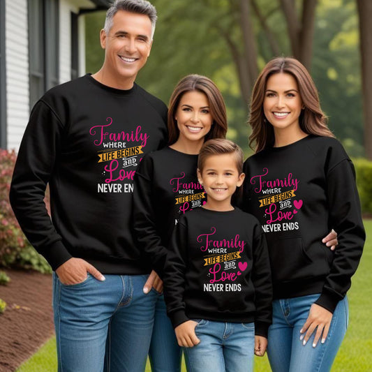 Heavy Blend™ Crewneck Sweatshirt  features family love