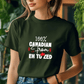 Ink and Charms Designs Sweatshirt Proudly Canadian Collection: 100% CANADIAN FROM EH TO ZED - Wear Your Unmistakable Pride!