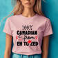 Ink and Charms Designs Sweatshirt Proudly Canadian Collection: 100% CANADIAN FROM EH TO ZED - Wear Your Unmistakable Pride!