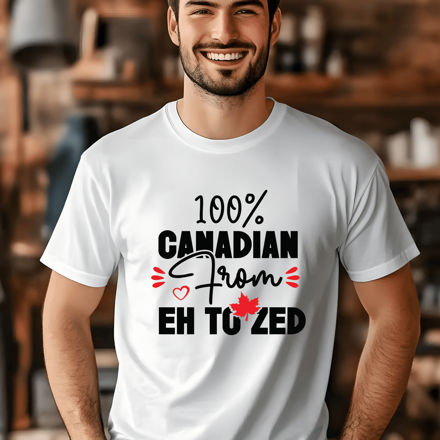 Ink and Charms Designs Sweatshirt Proudly Canadian Collection: 100% CANADIAN FROM EH TO ZED - Wear Your Unmistakable Pride!
