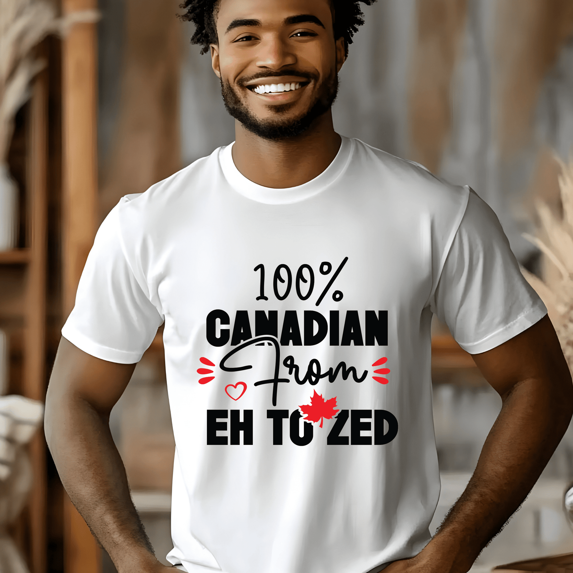 Ink and Charms Designs Sweatshirt Proudly Canadian Collection: 100% CANADIAN FROM EH TO ZED - Wear Your Unmistakable Pride!