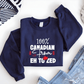 Ink and Charms Designs Sweatshirt Proudly Canadian Collection: 100% CANADIAN FROM EH TO ZED - Wear Your Unmistakable Pride!