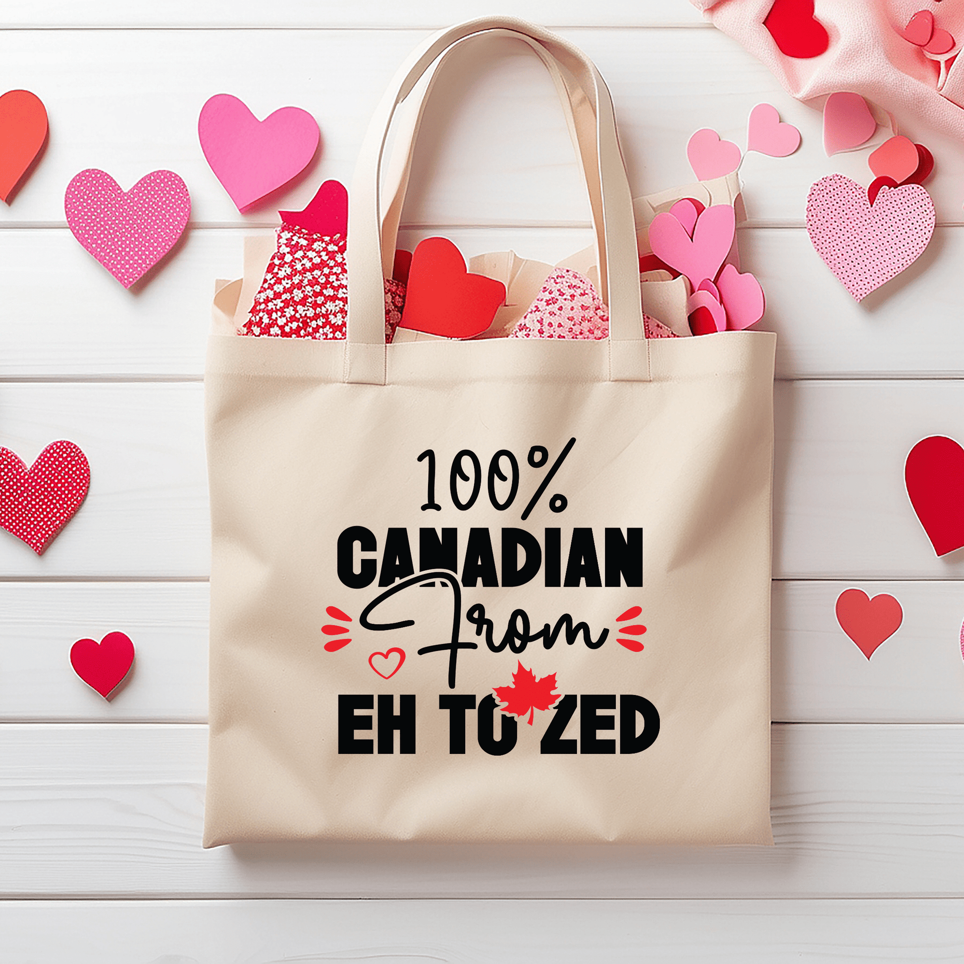 Ink and Charms Designs Sweatshirt Proudly Canadian Collection: 100% CANADIAN FROM EH TO ZED - Wear Your Unmistakable Pride!