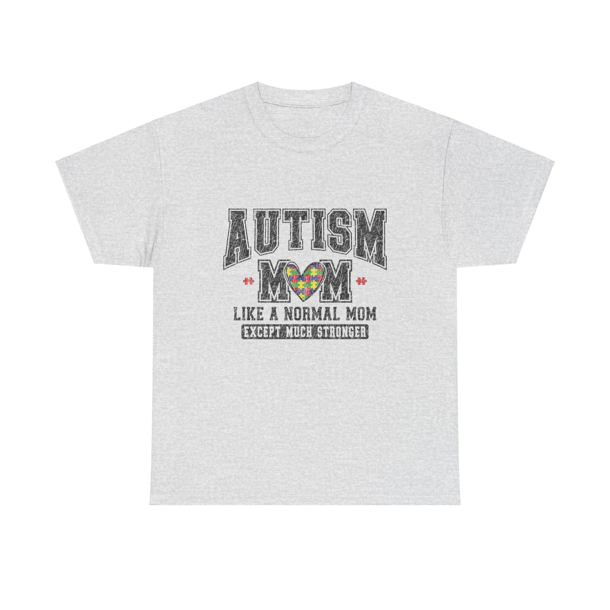 Ink and Charms Designs T-Shirt Ash / S Autism Mom Tee - Much Stronger Design