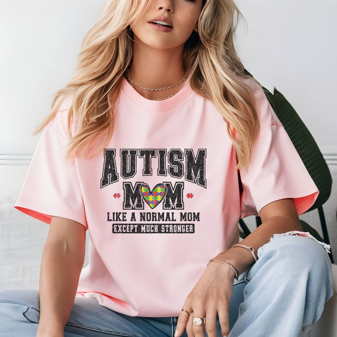 Ink and Charms Designs T-Shirt Autism Mom Tee - Much Stronger Design