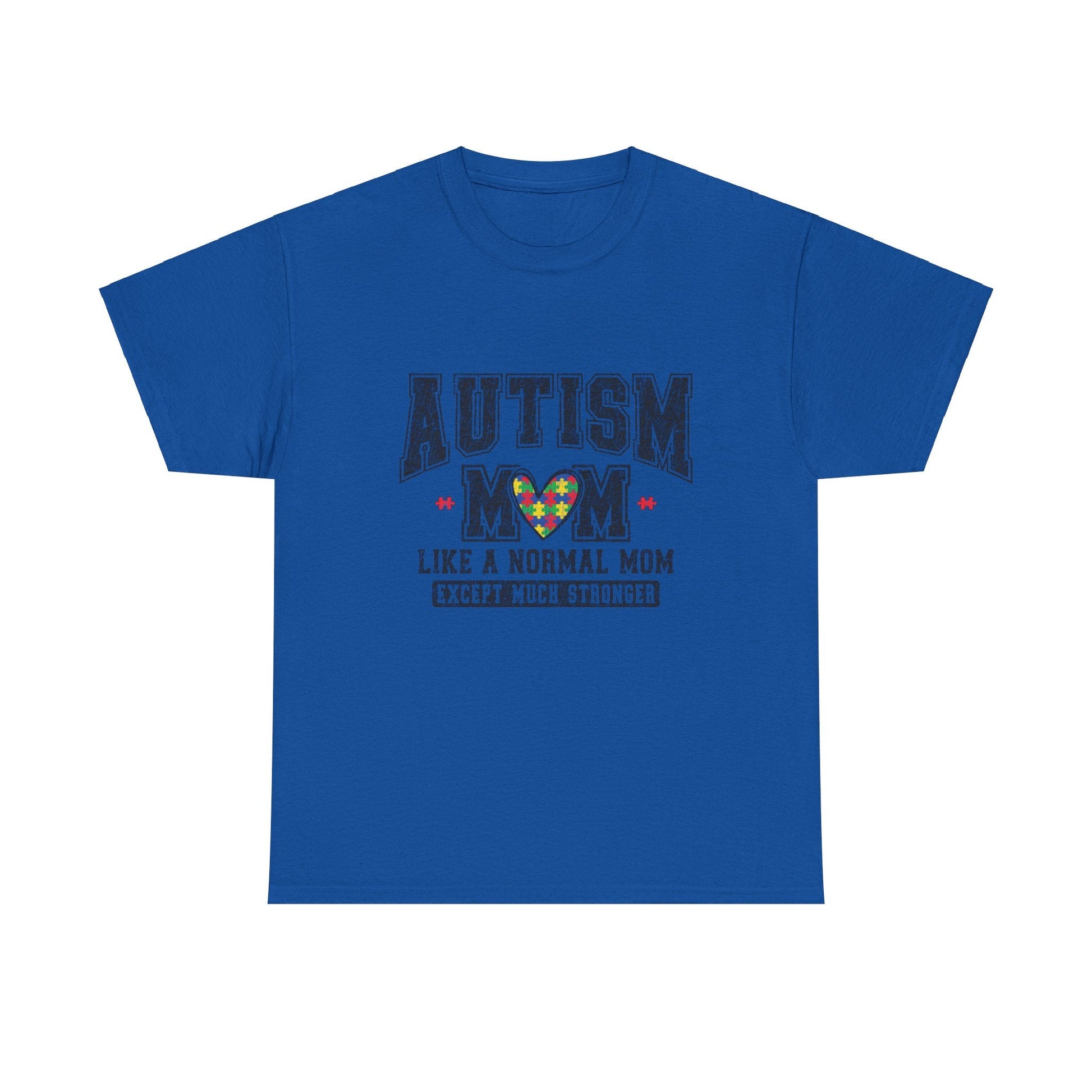 Ink and Charms Designs T-Shirt Royal / S Autism Mom Tee - Much Stronger Design