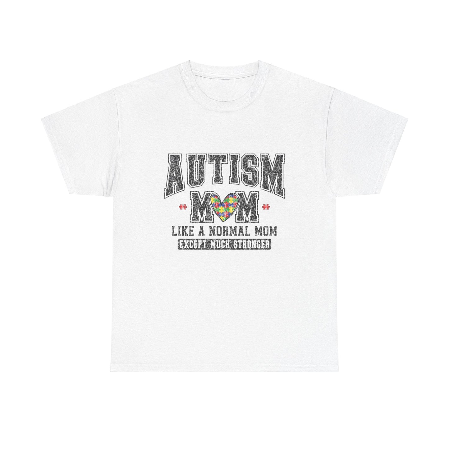 Ink and Charms Designs T-Shirt White / S Autism Mom Tee - Much Stronger Design