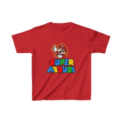 Ink and Charms Designs Red Kids T-Shirt - Super Kid personalized Tshirt
