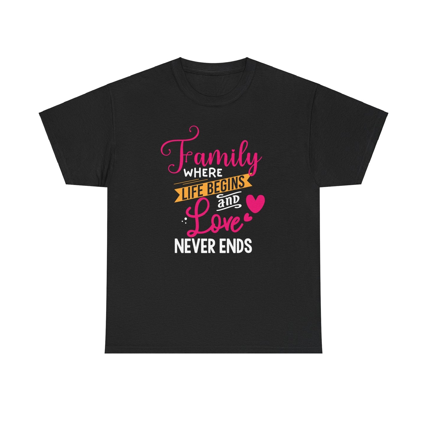 Ink and Charms Designs T-Shirt Black / S Family Love Unisex Tee