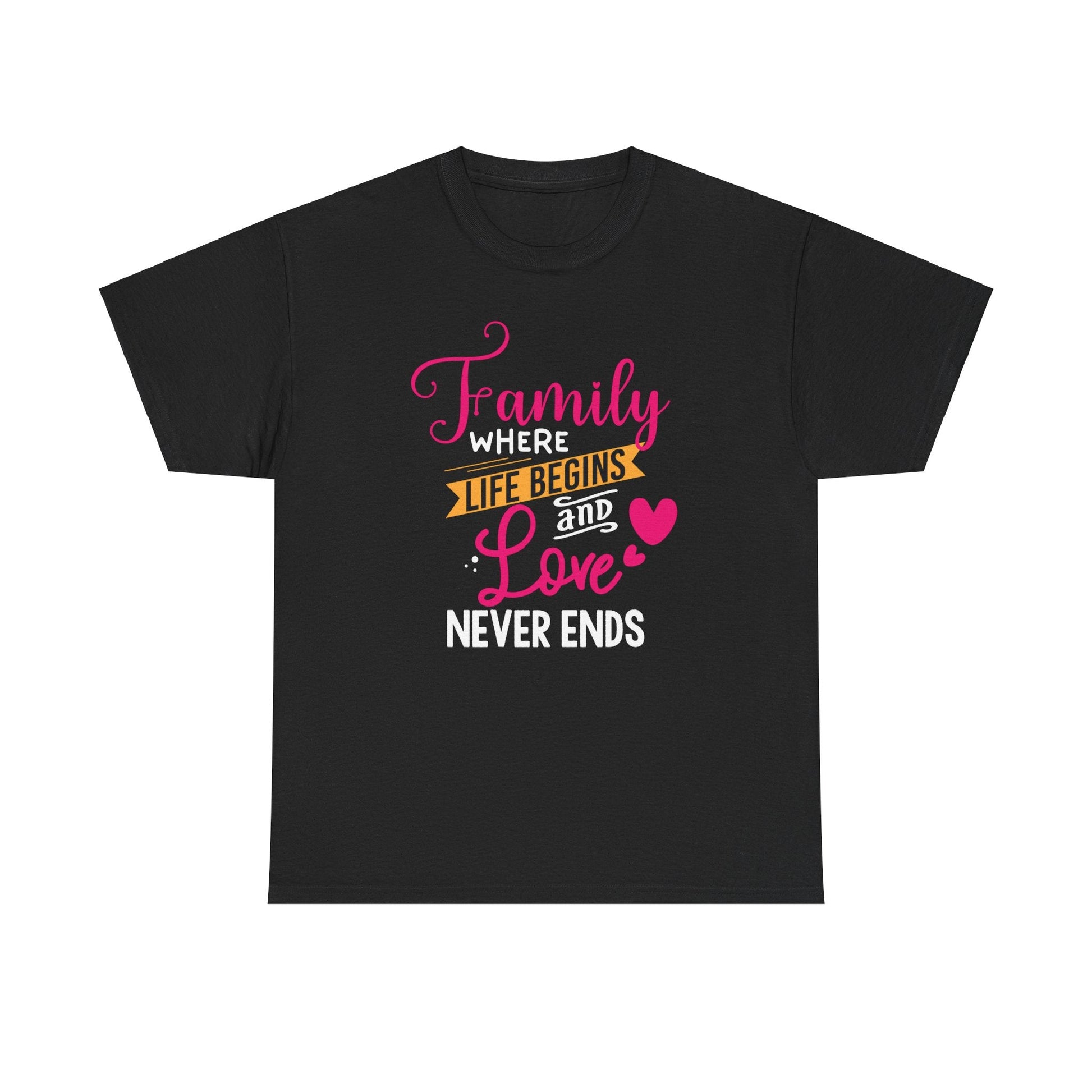 Ink and Charms Designs T-Shirt Black / S Family Love Unisex Tee