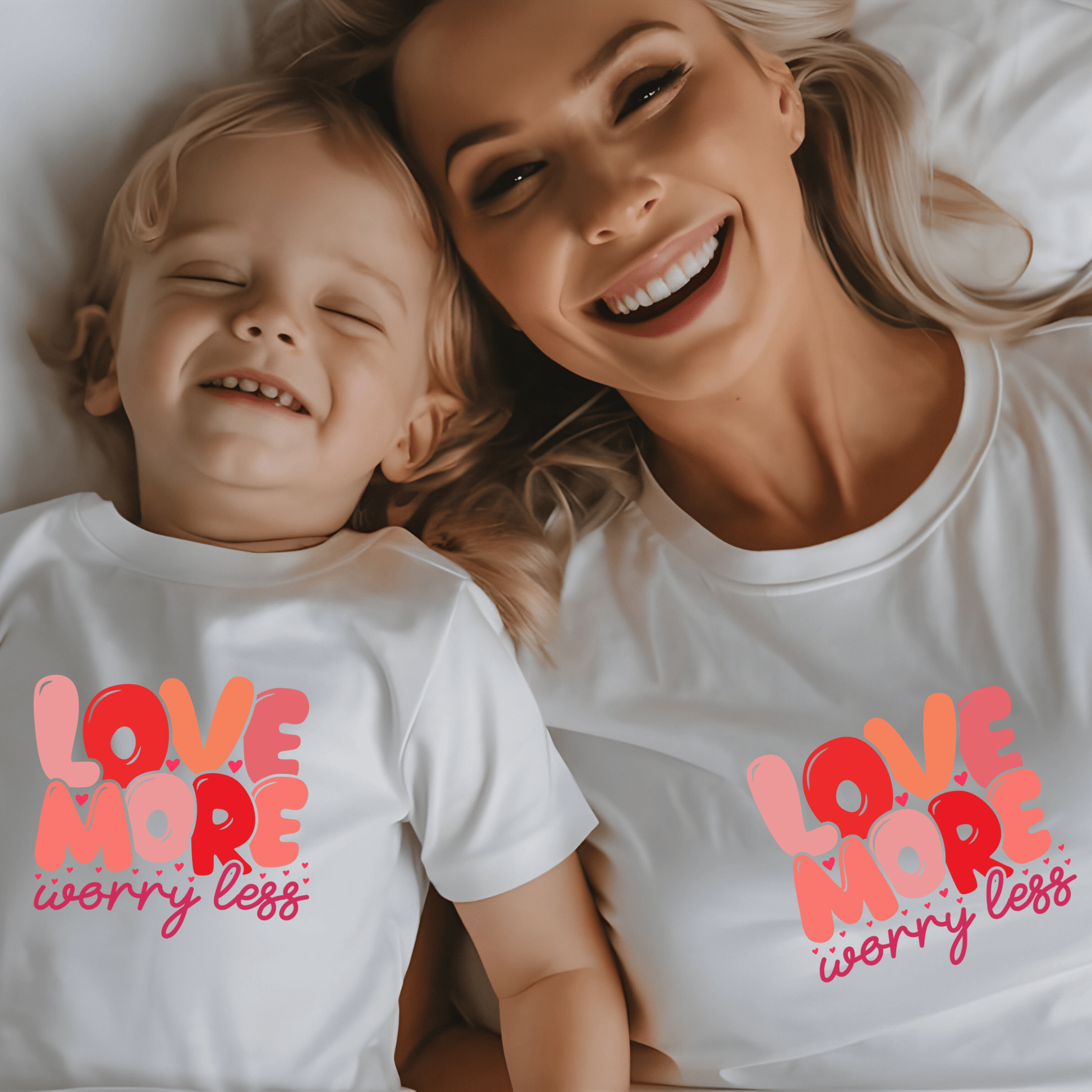 Ink and Charms Designs T-Shirt Love More, Worry Less T-Shirt