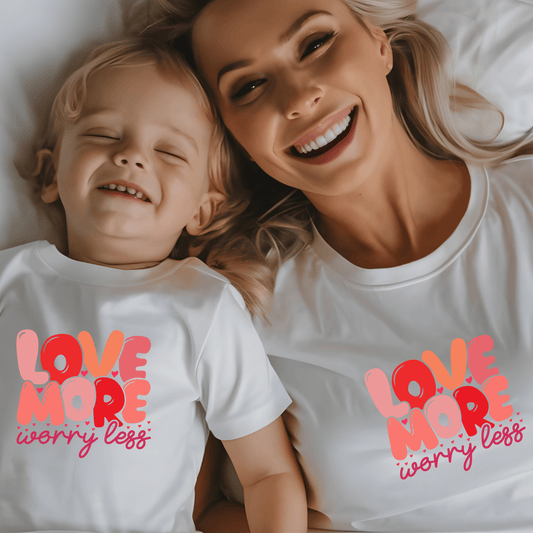 Ink and Charms Designs T-Shirt Love More, Worry Less T-Shirt